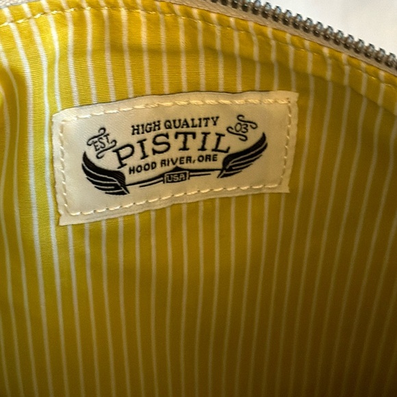 Pistil Have We Met ? Flip Over Women Clutch Bag Grey 9x10. Wristlet purse - Picture 4 of 9